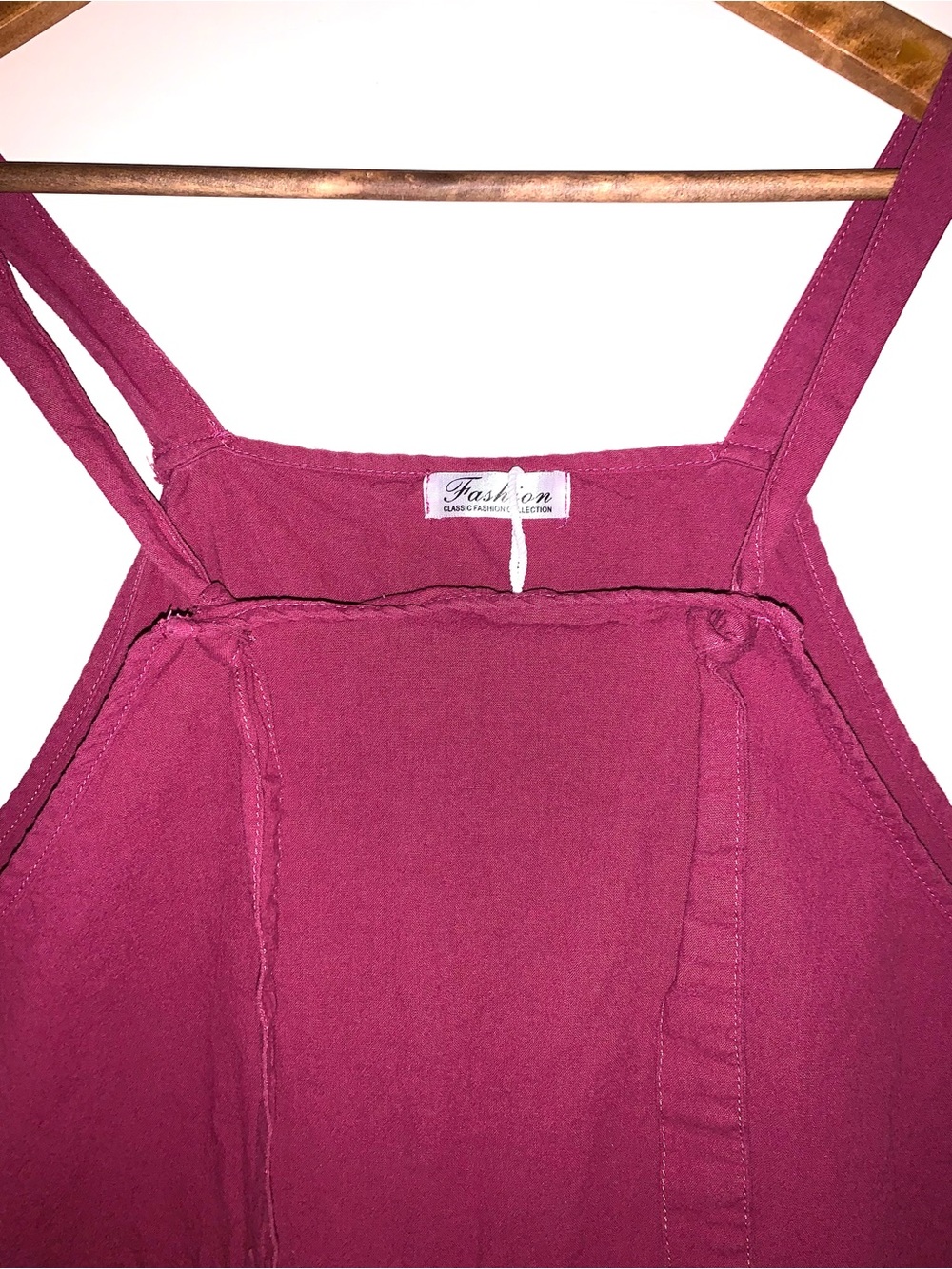 Women’s Burgundy Oversized Overalls - Picture 4 of 12